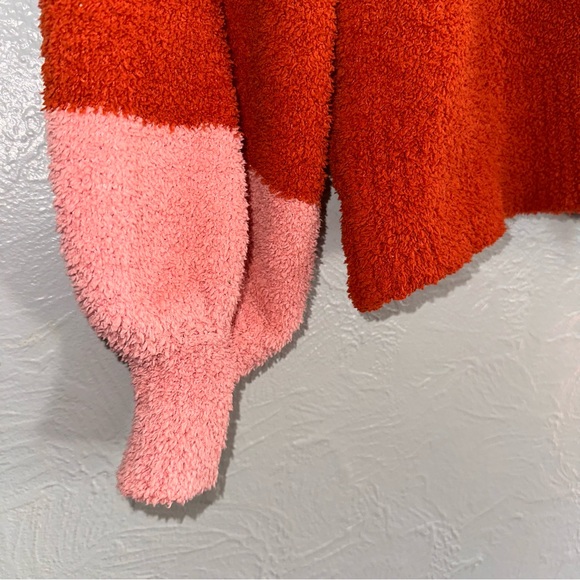 LC Lauren Conrad Red and Pink Crew Neck Sweater, Size S - Picture 4 of 10